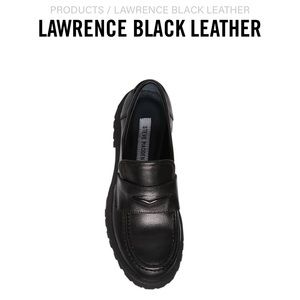 Brand New Steve Madden Lawrence Black Leather Loafers size 8. Price firm